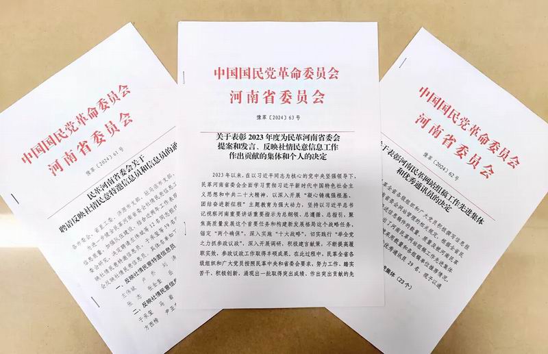 【喜报】民革洛阳市委会获表彰